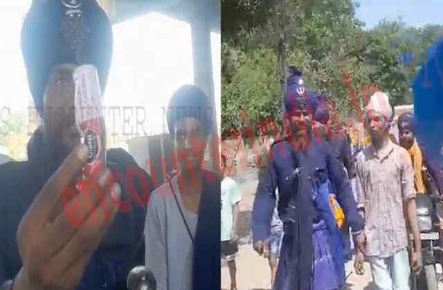 पंजाबः निहंगो के बाणे में करता था नशा, किया काबू, देखें वीडियो