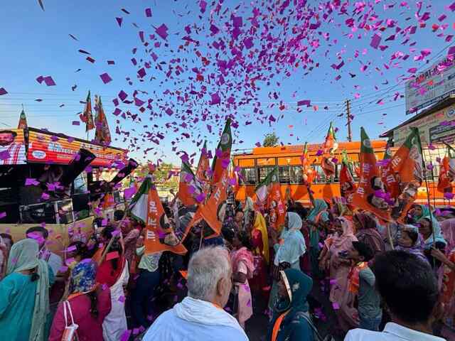 गगरेट में गरजे भाजपा प्रत्याशी चैतन्य शर्मा