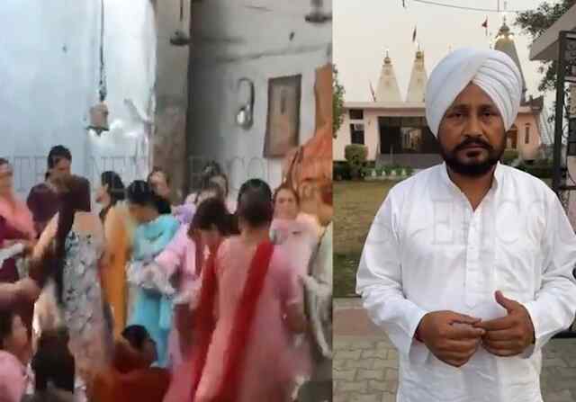 Jalandhar: पंचवटी मंदिर में BJP के लिए वोट के बदले बांटे जा रहे सूटों पर खड़ा हुआ बवाल, देखें VIDEO