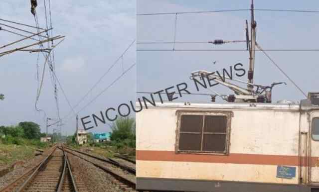 ट्रेन पर गिरा ओवरहेड तार, एक की मौ’त, 2 गंभीर घायल