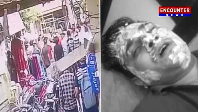 दुकानदार पर Acid से हमला, देखें वीडियो