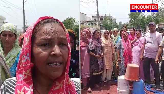 Jalandhar: पानी की बाल्टियां लेकर इलाका निवासियों ने लगाया धरना, प्रशासन के खिलाफ की नारेबाजी, देखें वीडियो