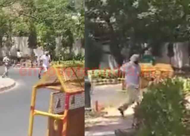 BJP नेता Ravneet Singh Bittu ने गाड़ी से उतरकर PM House तक लगाई दौड़, देखें वीडियो