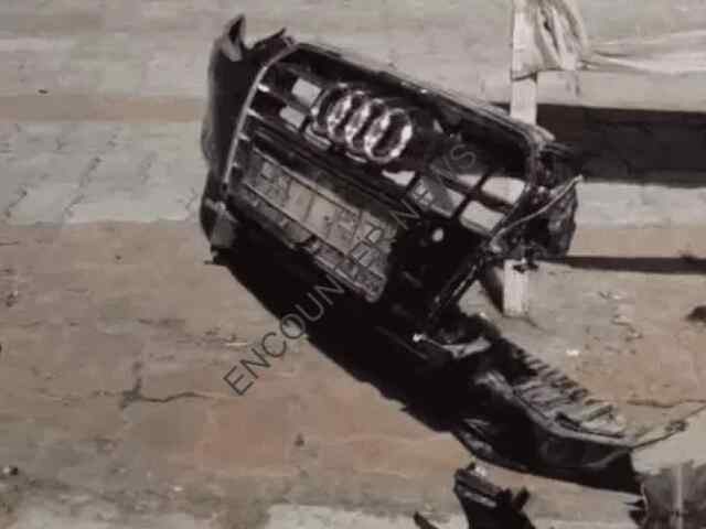 तेज रफ्तार  Audi Car  ने 5 वाहनों को लिया चपेट में, 2 गंभीर घायल