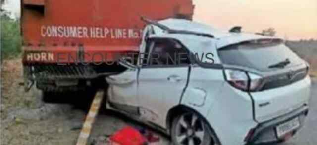 Jalandhar : तेज रफ्तार Car की ट्राले से हुई टक्कर, टीचर की मौत
