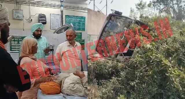 Punjab: सवारियों से भरी बस पलटी, मची चीख पुकार