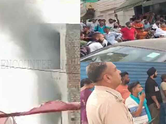 Punjab: कपड़े की दुकान में लगी आग, देखें वीडियो