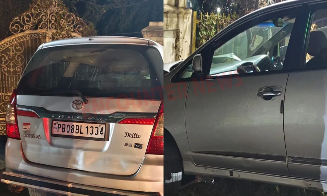 Jalandhar रोड पर इनोवा चालक ने पहले कार को मारी टक्कर, फिर डीसी आवास में ठोकी गाड़ी