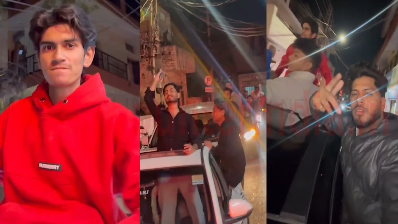 चोरी के केस में जमानत पर रिहा हुए युवक ने निकाली रैली, सड़क पर लोगों को दी गालियां, देखें वीडियो