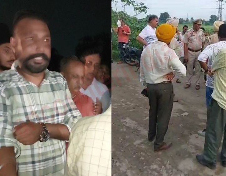Jalandhar : जमीन के कब्जे को लेकर दो गुटों में हुआ विवाद, लगाया धरना