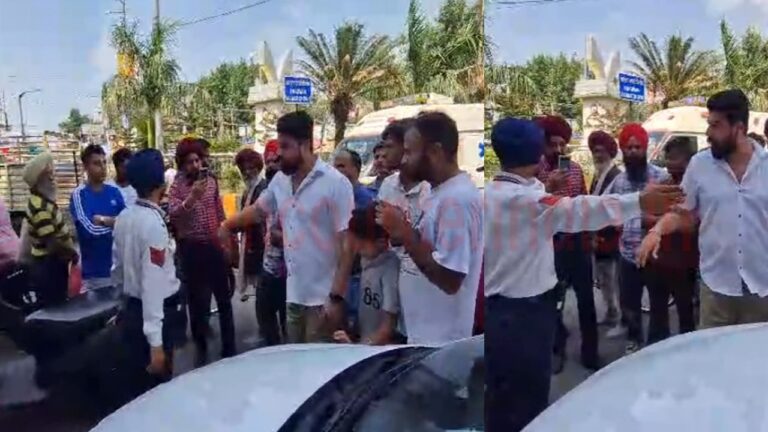 Jalandhar News: मेन चौंक पर चालान को लेकर हुआ हंगामा, गाड़ी पर लगा Punjab Police का स्टिकर, गाड़ी की जब्त, देखें वीडियो