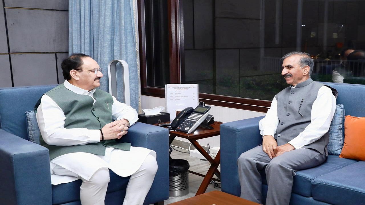 जनकल्याण के एजेंडे पर CM Sukhu सक्रिय, केंद्र से मांगी स्वास्थ्य क्षेत्र में सहयोग की प्रतिबद्धता