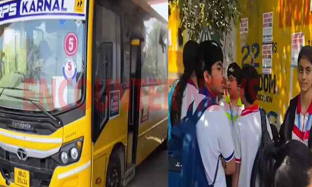 बच्चों से भरी RPS International School Bus में लगी आग, मची अफरा-तफरी