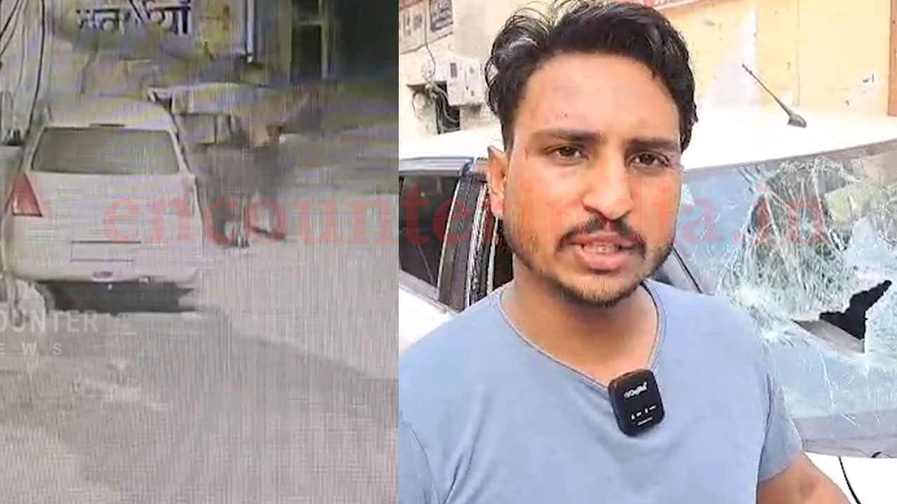 Ludhiana News: Parking को लेकर हुई गुंडागर्दी, तोड़ी कार, देखें CCTV