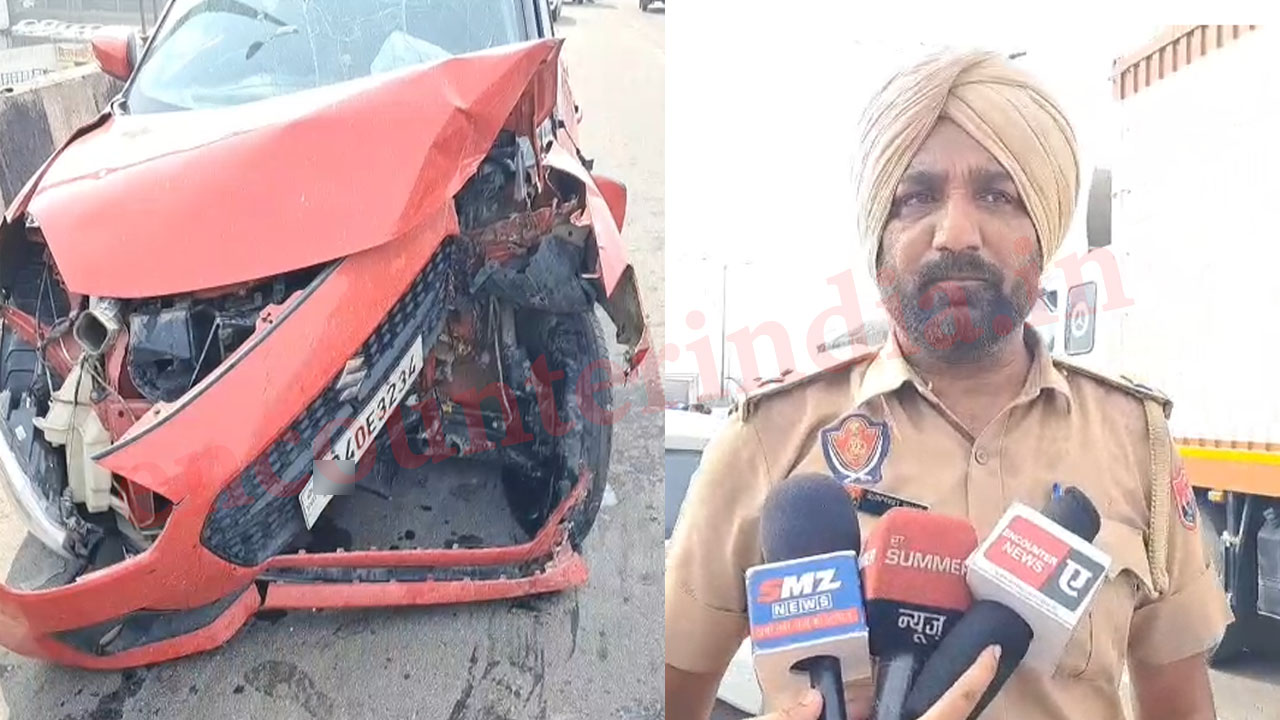 Jalandhar आ रहे Nigerians का Highway पर हुआ Accident, नशे की आशंका, देखें वीडियो