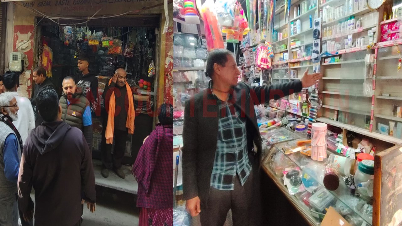 Jalandhar News: मेन बाजार में दुकान से नगदी और सामान लेकर चोर फरार, देखें वीडियो