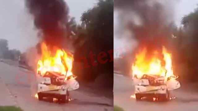 Punjab News: चलती कार में लगी भीषण आग, टला बड़ा हादसा, देखें वीडियो