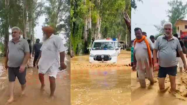 Punjab News: जलालिया दरिया में बढ़ा जलस्तर, कई गांव पानी में डूबे, देखें वीडियो