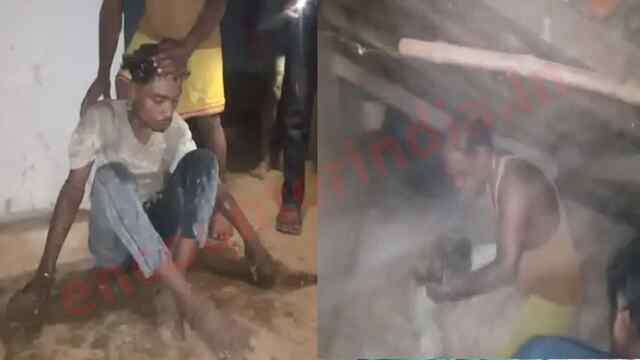 विधवा महिला के घर घुसा नशेड़ी, गांववालों को पता लगने पर उठाया ये कदम, देखें वीडियो