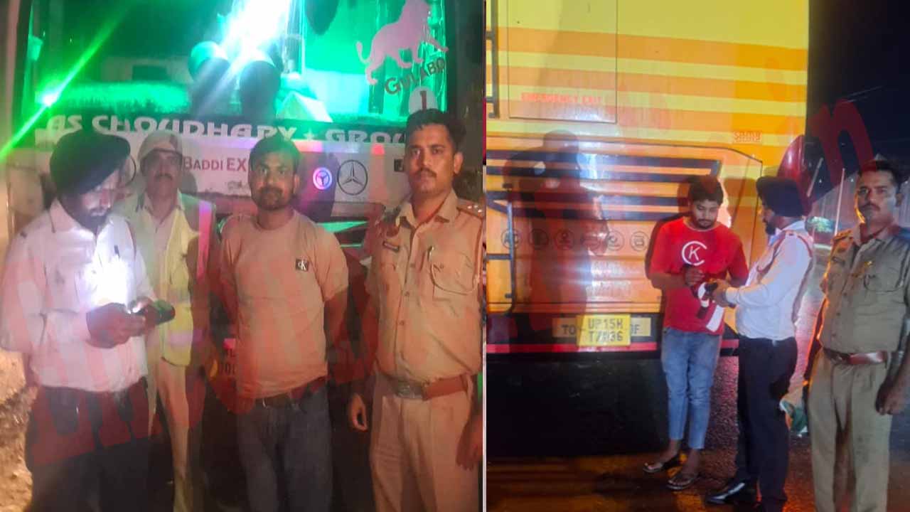 Haryana News: मढ़ावाला में ट्रैफिक पुलिस की कार्रवाई, दो बसें Impound