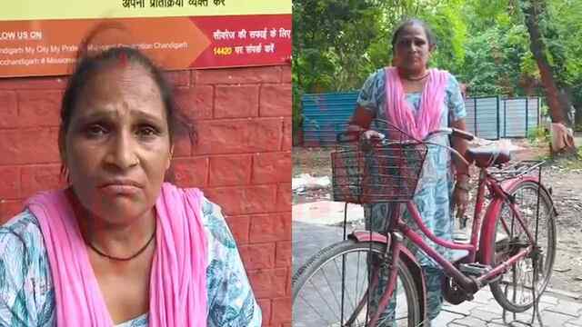 दिनदहाड़े महिला का पर्स छीनकर बाइक सवार स्नेचर फरार, देखें वीडियो