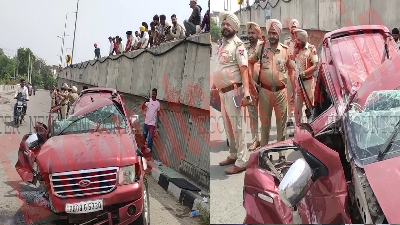Punjab News: फ्लाईओवर से नीचे गिरी Endeavour Car, 2 लोग गंभीर घायल, देखें वीडियो