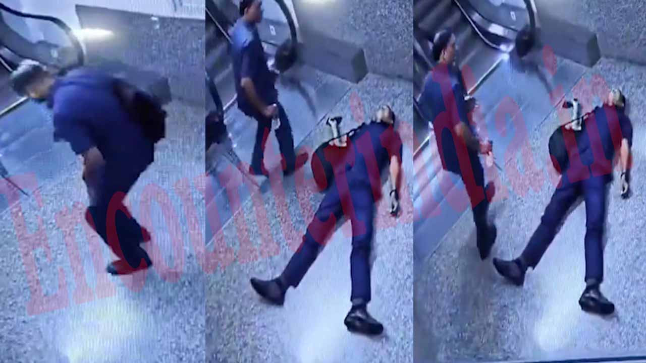 कोर्ट में Duty पर तैनात Police Inspector की मौत, देखें CCTV