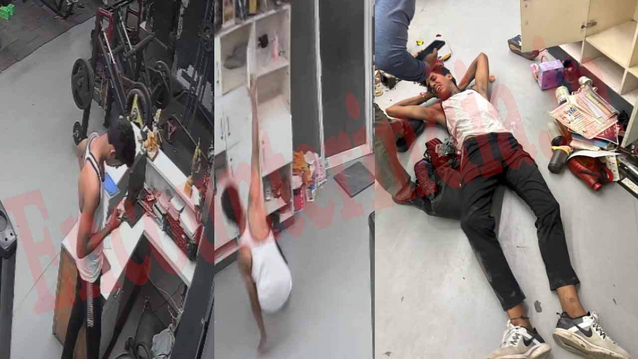 Spectrum Gym में Exercise के बाद अचानक बेहोश हुआ युवक, देखें CCTV