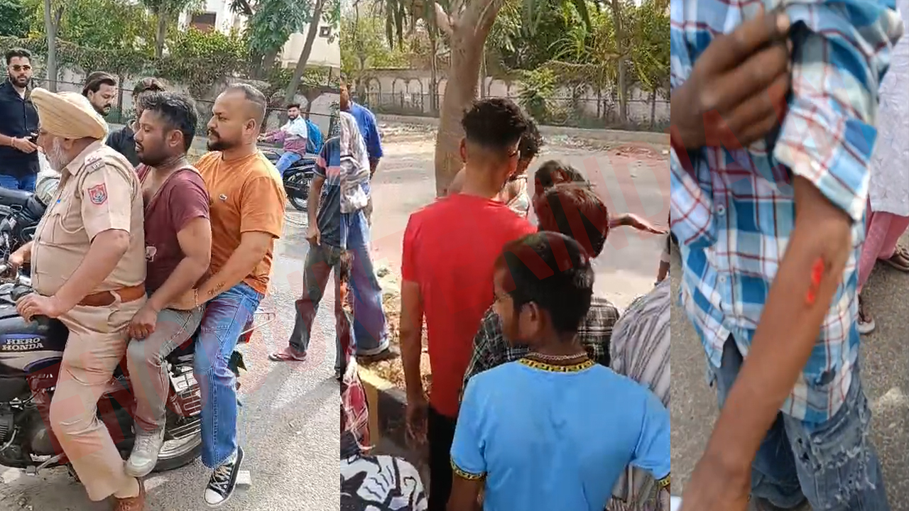 Jalandhar News : मोबाइल छीनकर भाग रहे लुटेरे को लोगों ने किया काबू, जमकर की छित्तर परेड, देखें वीडियो