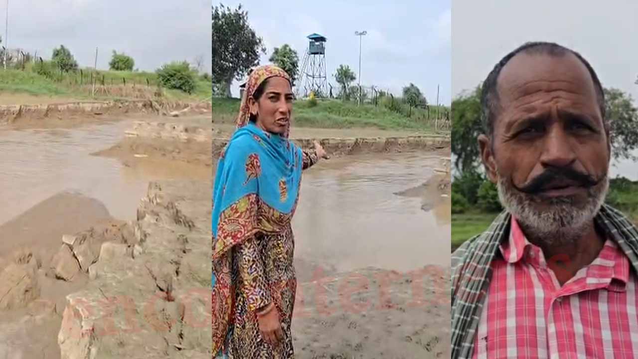 Punjab News: 40 हजार क्यूसेक पानी छोड़ने पर किसानों को सताने लगा बाढ़ का डर, देखें वीडियो