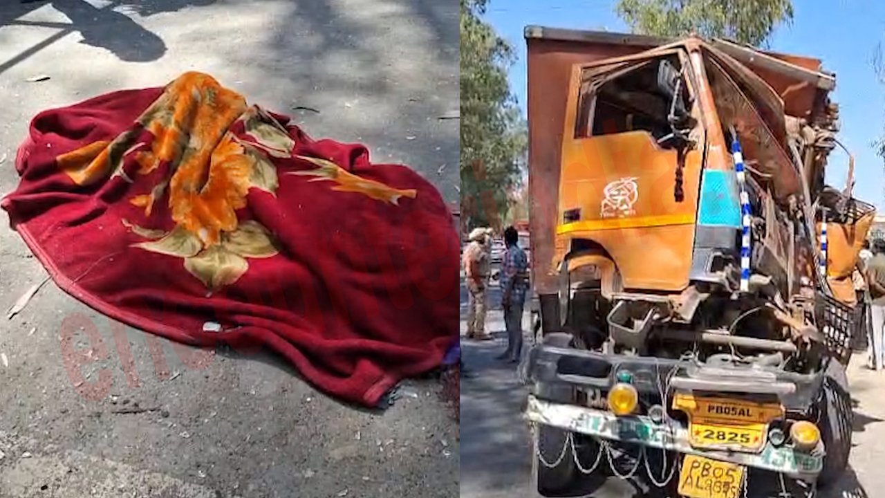 Punjab News: Overtake करने के चक्कर मे Canter चालक ने गवाई जान, देखे वीडियो