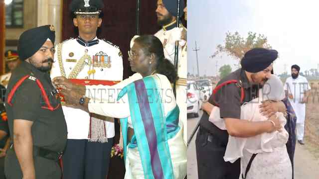 Punjab News: शौर्य चक्र मिलने के बाद मेजर तृप्तप्रीत सिंह पैतृक गांव पहुंचे, देखें वीडियो