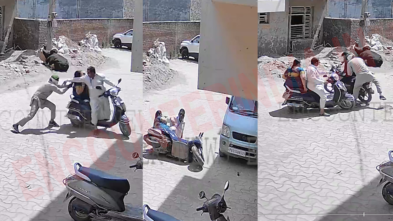 Punjab News: स्कूटी सवार दंपति से लूट का प्रयास, देखें CCTV
