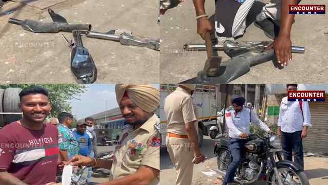 Punjab News: एक्शन में आई Traffic Police, कई वाहनों के काटे चालान, Modified Silencer किए नष्ट, देखें वीडियो