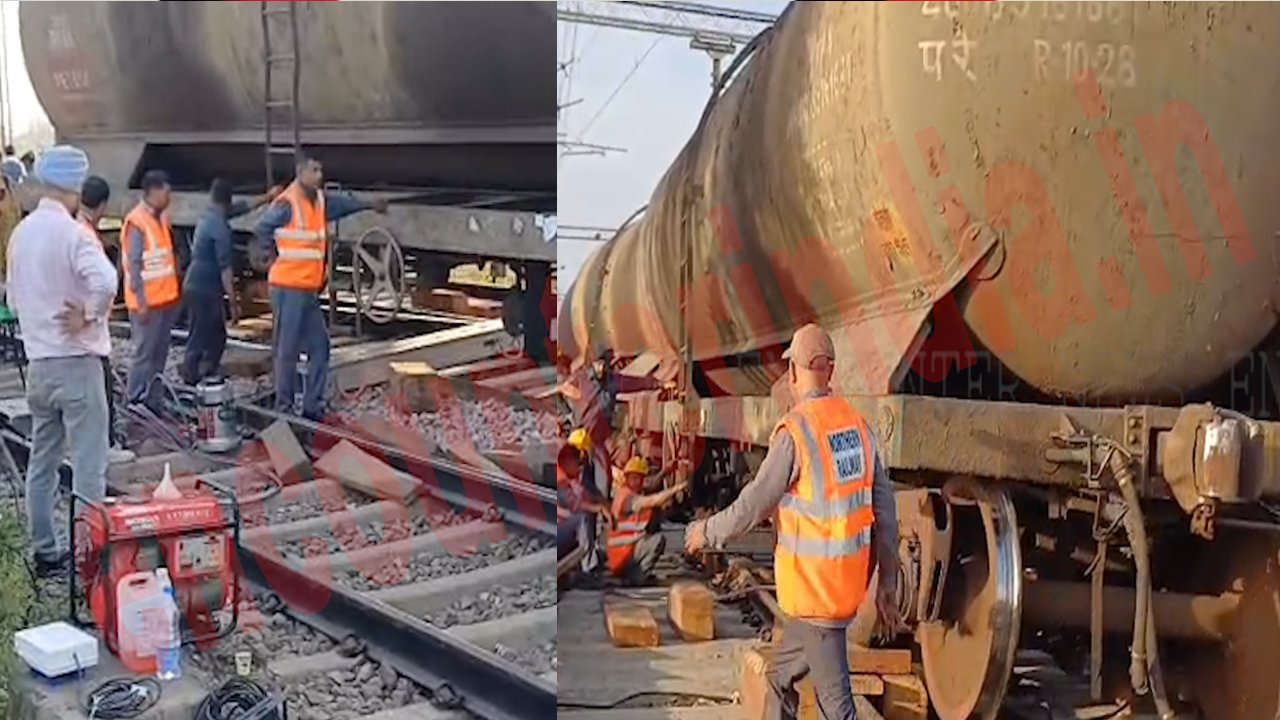 Punjab News: पटरी से उतरे Diesel Train के डिब्बे, बड़ा हादसा टला, देखे वीडियो
