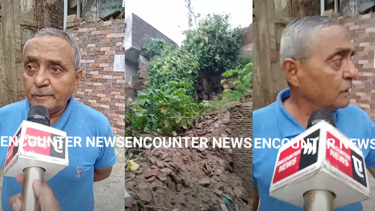 Jalandhar News: माईं हीरा गेट में पेड़ से गिरा मकान का हिस्सा, टूटी बिजली की तारें, देखें Live
