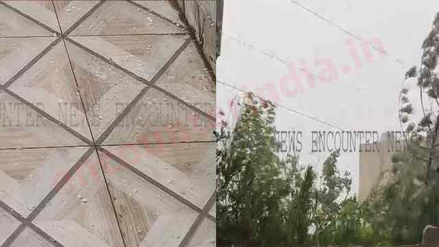 Jalandhar News: बारिश के साथ हुई ओलावृष्टि से तापमान में आई गिरावट, देखें वीडियो
