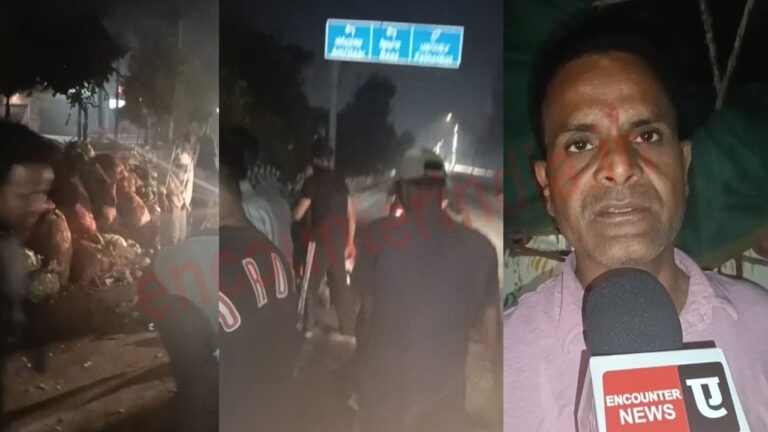Jalandhar News: Flyover पर पलटी सब्जी से भरी Pickup, देखें Live
