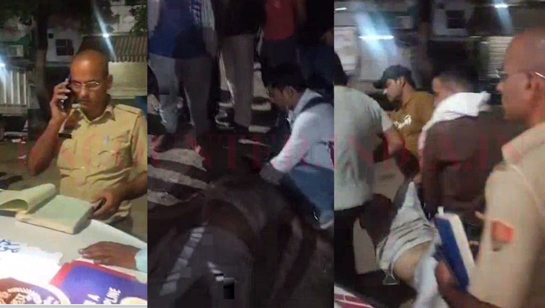 चौक पर हुई गुंडागर्दी, बदमाशों ने युवक को पीट-पीटकर किया लहूलुहान, देंखे वीडियो