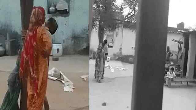 पेड़ काटने को लेकर हुआ विवाद, युवक को बांधकर बुरी तरह पीटा