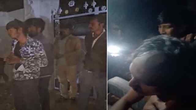 गौ तस्करी के शक में ग्रामीणों ने 4 युवकों को पकड़ा, बुरी तरह मारपीट कर बाल-मूंछ काटी