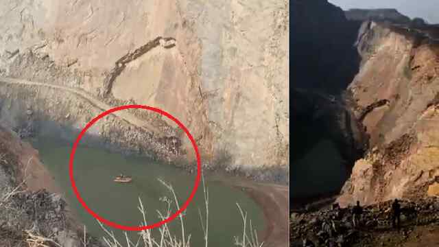 खनन कर रहा आप्रेटर मशीन सहित खाई में गिरा, NDRF टीम तलाश में जुटी