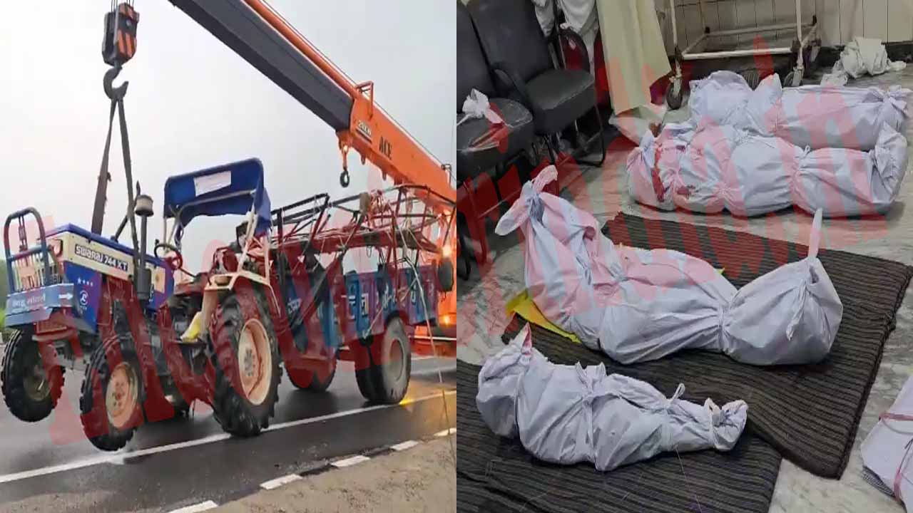 बड़ा हादसाः श्रद्धालुओं से भरे ट्रैक्टर और कंटेनर में हुई टक्कर, 8 की मौत, 43 घायल, देखें वीडियो