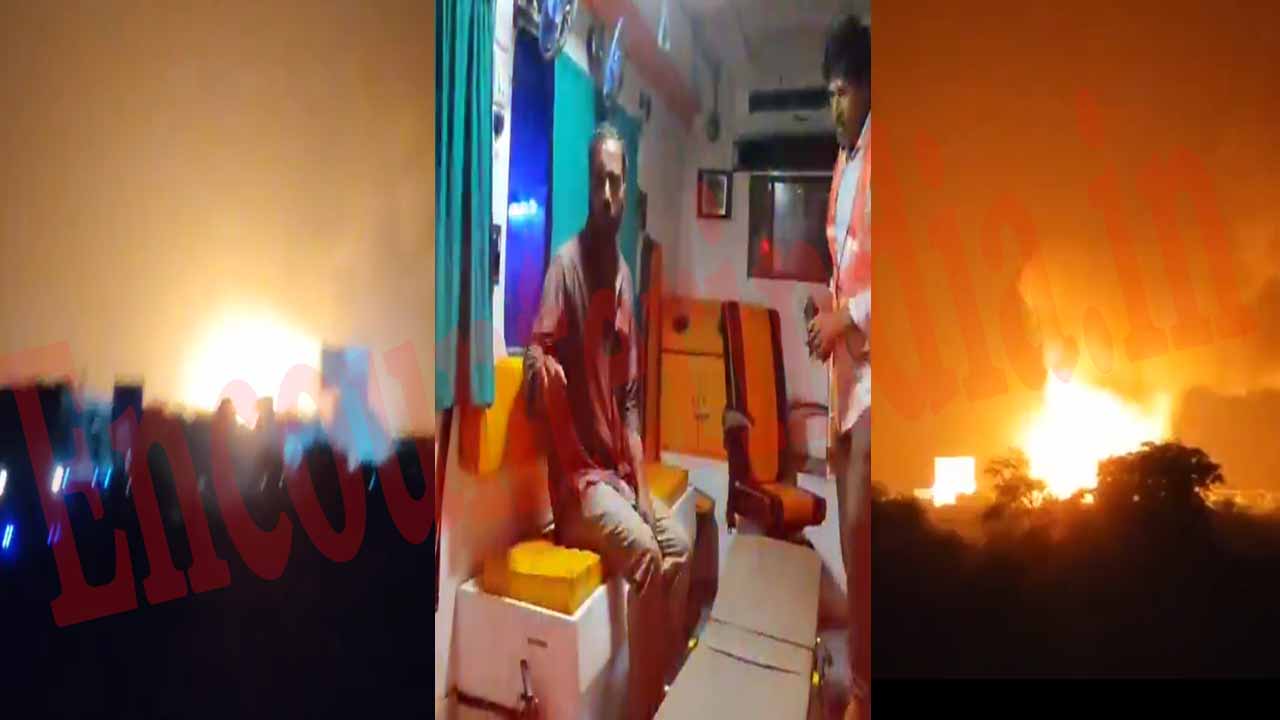 केमिकल से भरे टैंकर की LPG सिलेंडरों से लदे ट्रक से टक्कर, धमाकों से दहला इलाका, देखें वीडियो