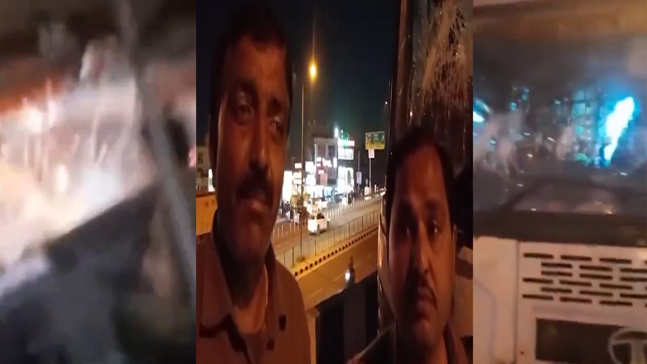 Punjab News: Himachal की bus पर हमला, तोड़े शीशे, देखें वीडियो