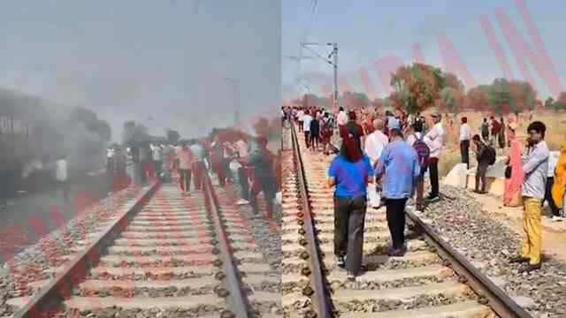 Train के Engine से धुआं उठता देख Pilot ने लगाई Emergency Brakes, मची अफरा-तफरी, देखें वीडियो