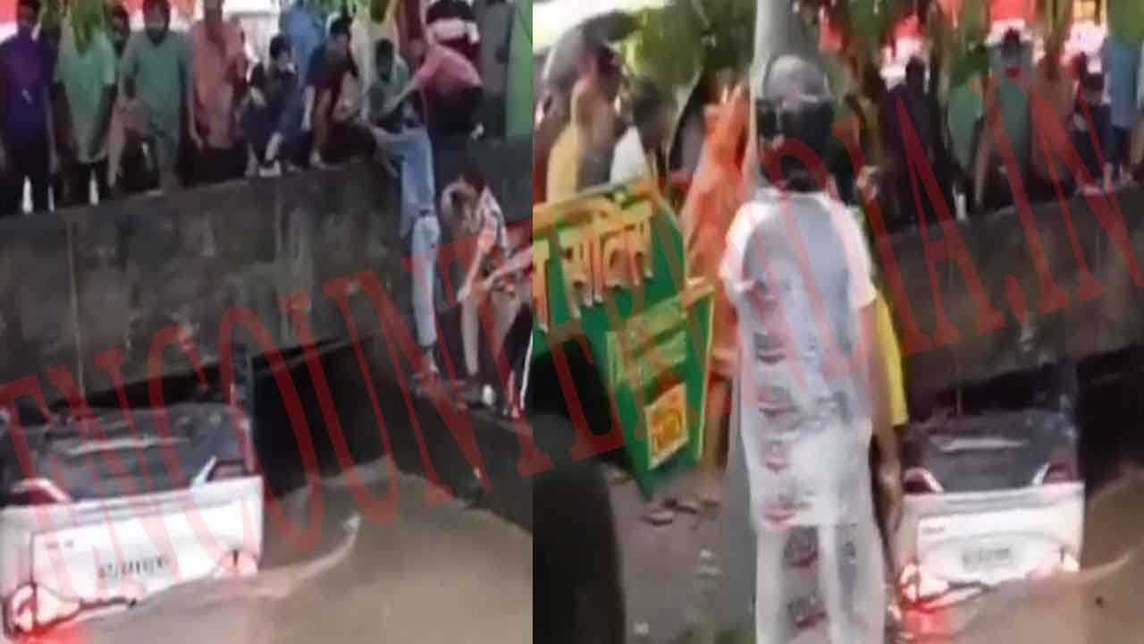 अनियंत्रित होकर नहर में गिरी कार, बच्चे सहित 4 की मौत, रेस्क्यू जारी, देखें वीडियो