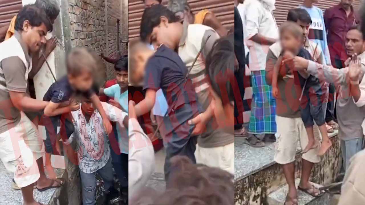 खेलते-खेलते छत्त से गिरा 5 साल का बच्चा, पेट के आर-पार हुआ सरिया, देखें वीडियो