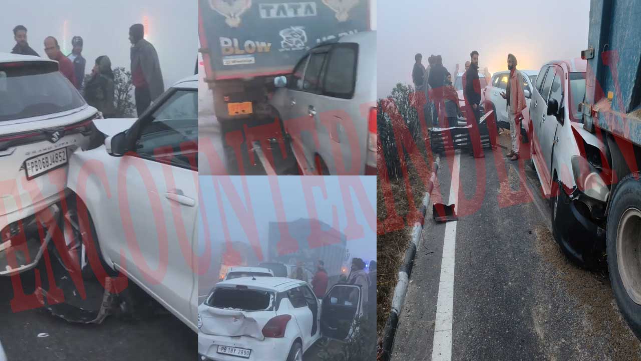 Jalandhar News: कोहरे का कहर, सुबह-सुबह हाईवे पर 5 वाहनों की हुई टक्कर, देखें वीडियो