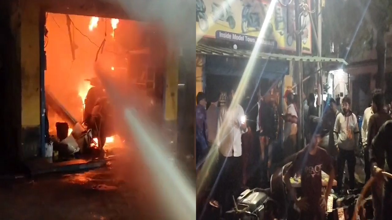 Punjab News: Auto Repair Shop में लगी भीषण आग, देखें वीडियो